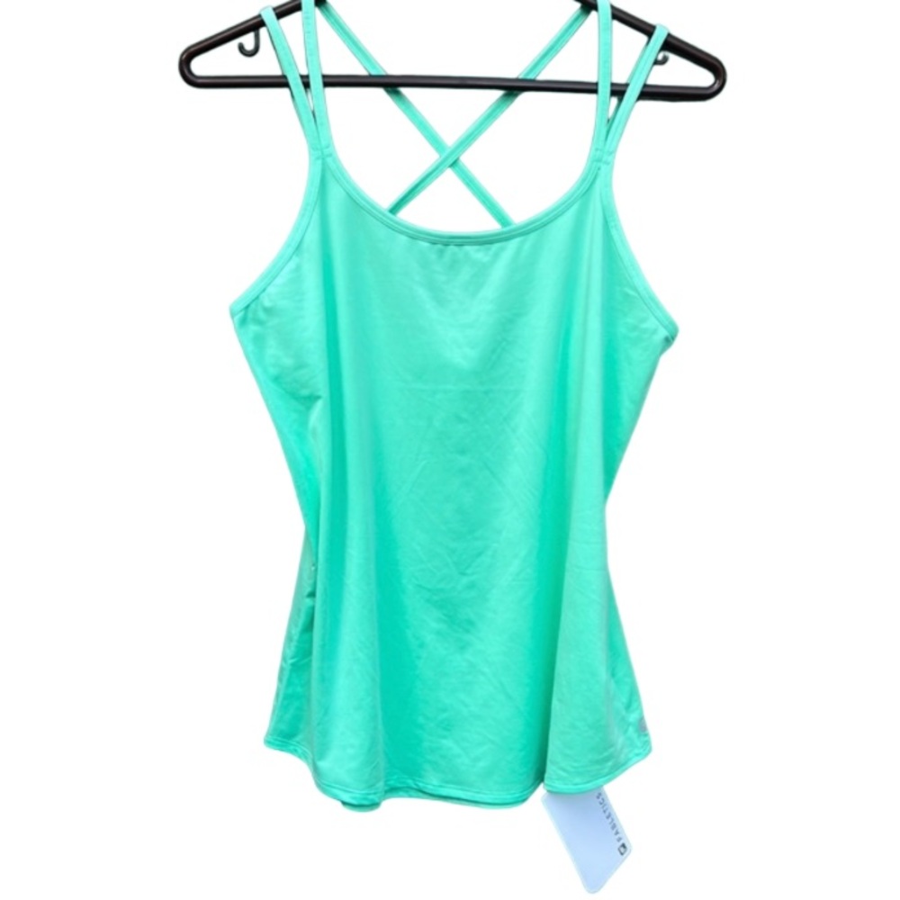 NWT Fabletics Rylie Activewear Tank Size Small, Color Mint, Strappy, Crisscross